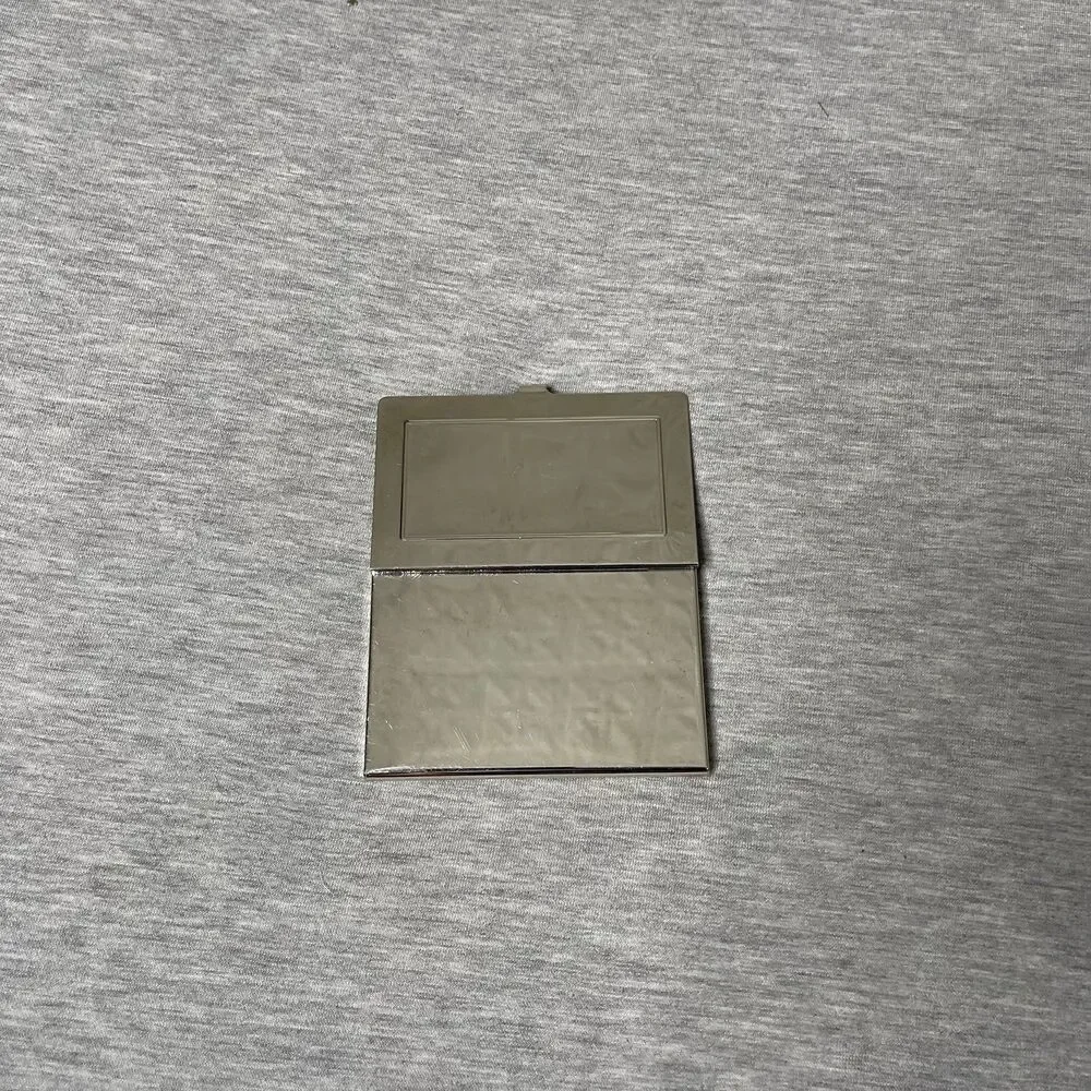 Vintage Antique Silver Metal Business Card Holder
